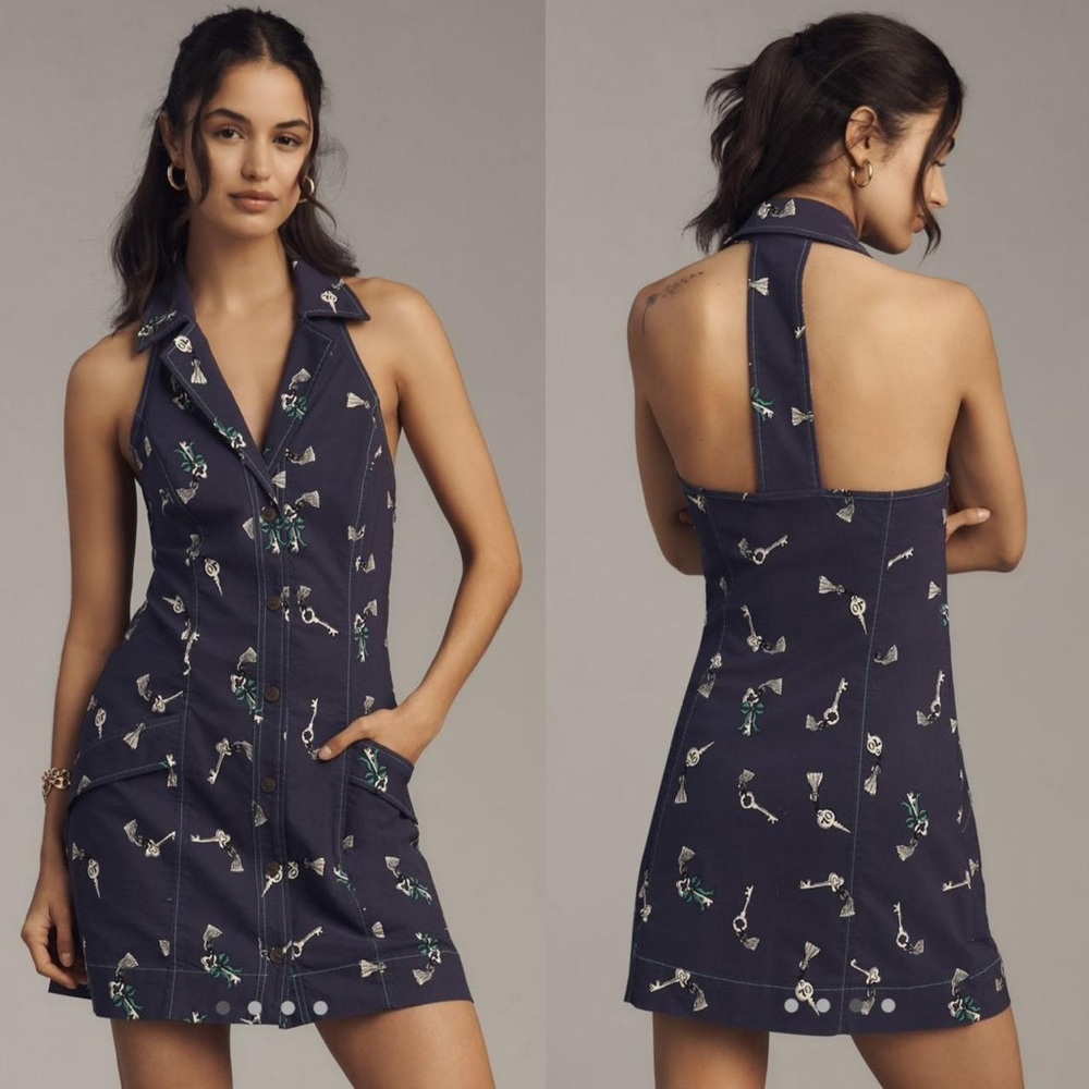 Maeve Amelia Collared Mini Dress